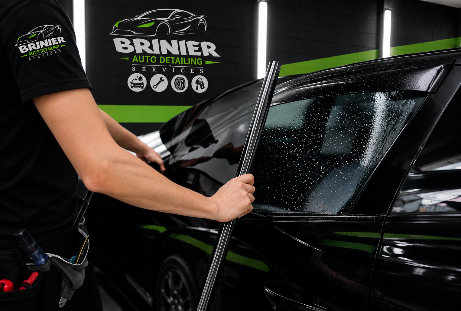 Window tint installation